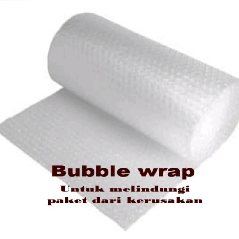 

Bubble wrap tambahan keamanan untuk prodak dalam pengiriman