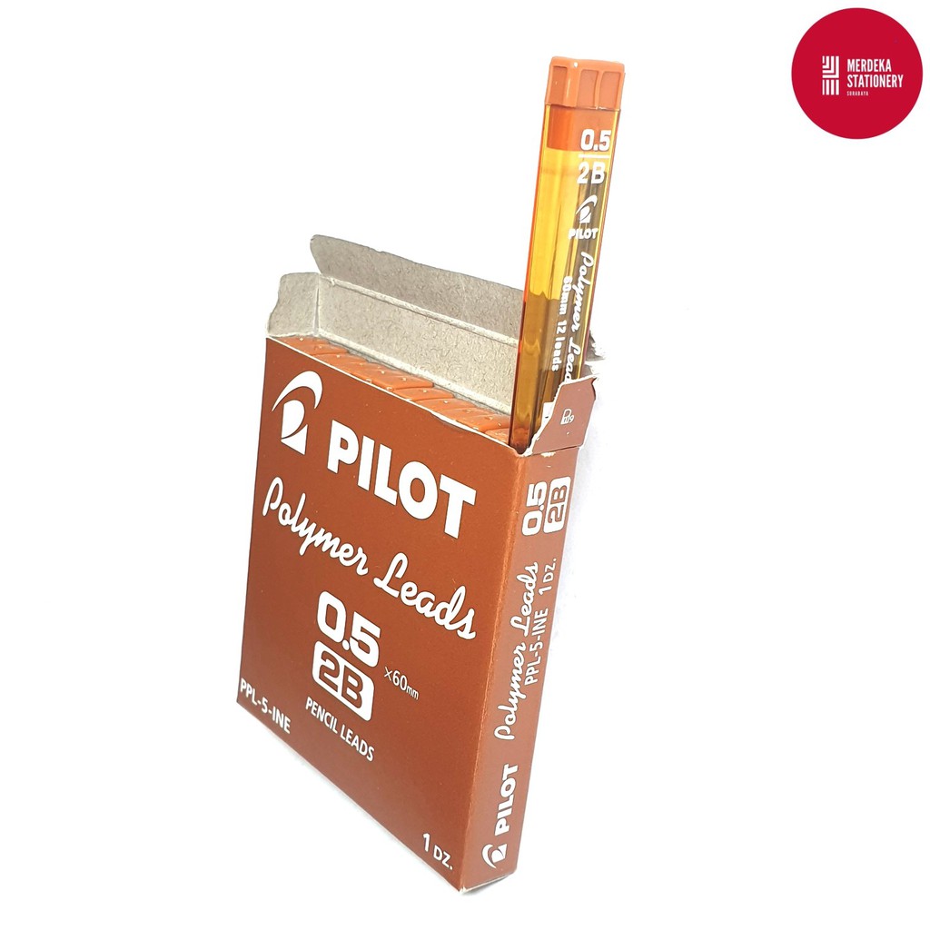 

(ISI 12 pak)Refill/Isi Pensil/Pencil Mekanik PILOT POLYMER 0.5 2B 60mm