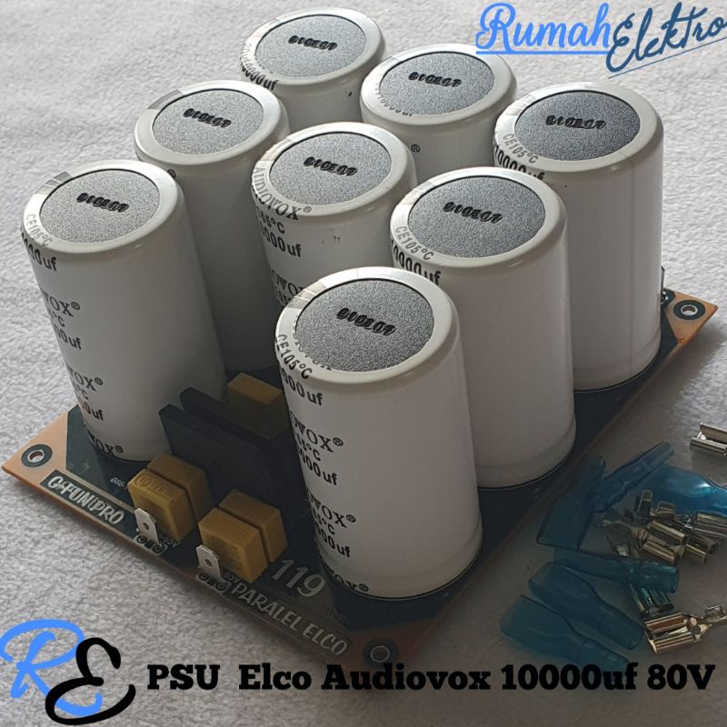 KIT PSU 8 Elco AUDIOVOX 10000uf 80V