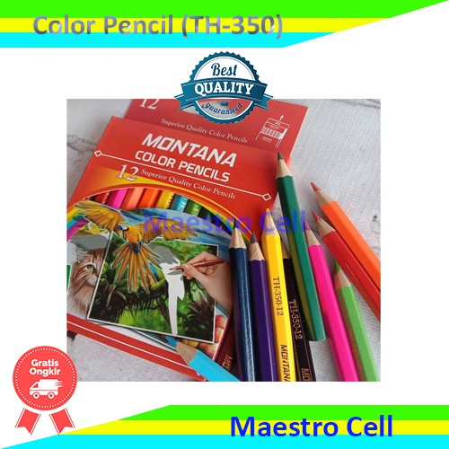 

Pensil Warna 12 Warna - Color Pencil - Crayon Kayu - Pewarna Gambar - Krayon Warna