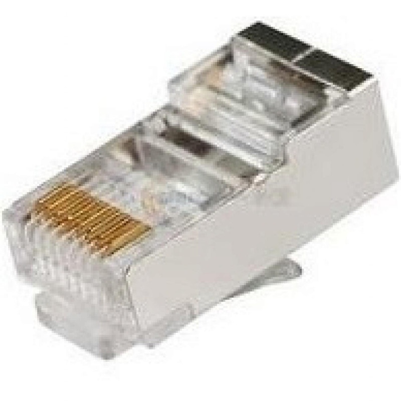 Kepala Kabel LAN Jaringan Colokan RJ45 Cat5 Shielded 1Pcs