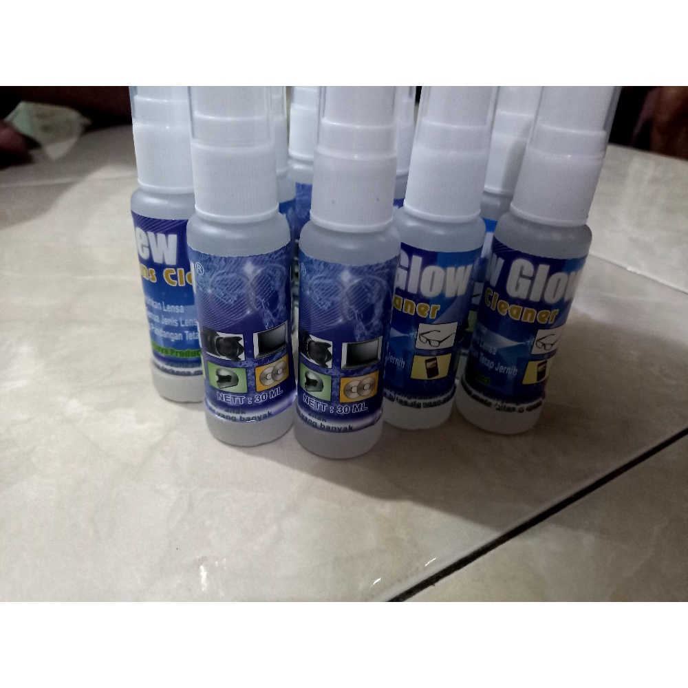 Lens Cleaner New Glow Clear Tech Cleartech Cairan Pembersih Lensa Kacamata / Air Pembersih Lensa Kaca Mata HP Serbaguna