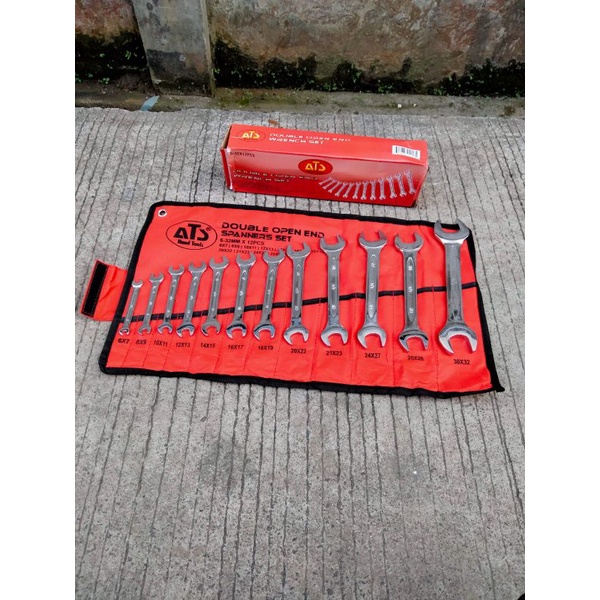 kunci pas set ATS 6-32 mm 12 pcs - kunci pas 6-32 mm