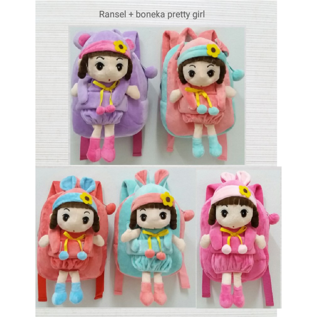 tas ransel import Anak sekolah boneka pretty Korea prety Angela metoo paid kado souvenir