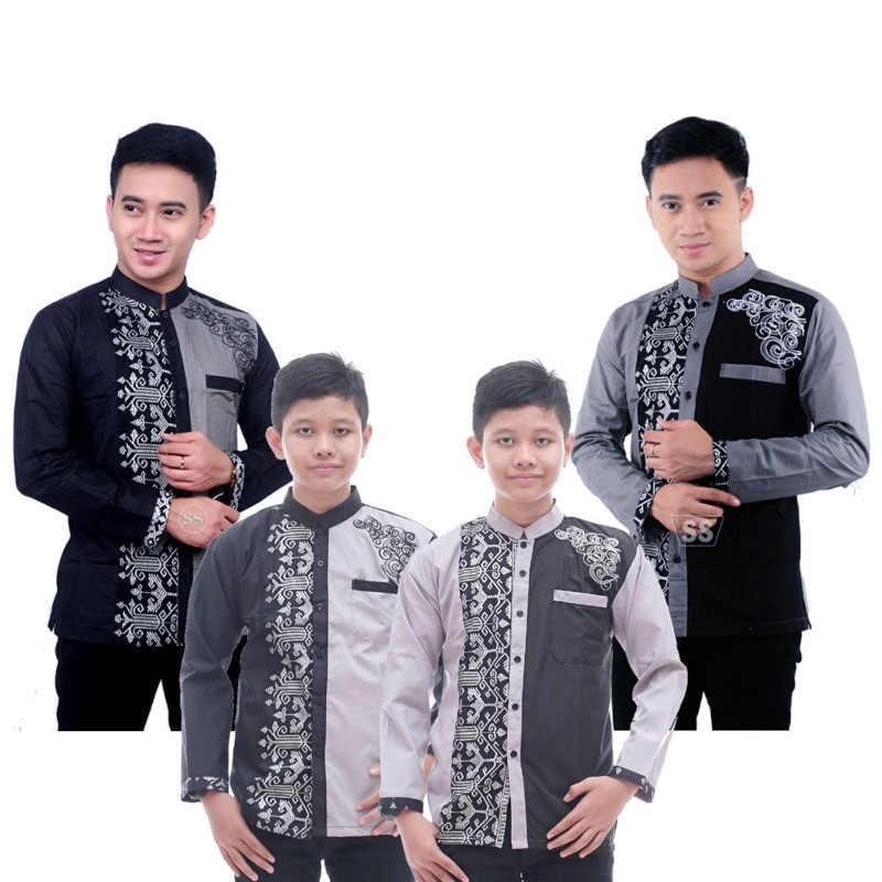 Koko Couple Ayah Dan Anak Premium / Qurta Pakistan Couple Ayah Dan Anak Laki Laki Tebaru