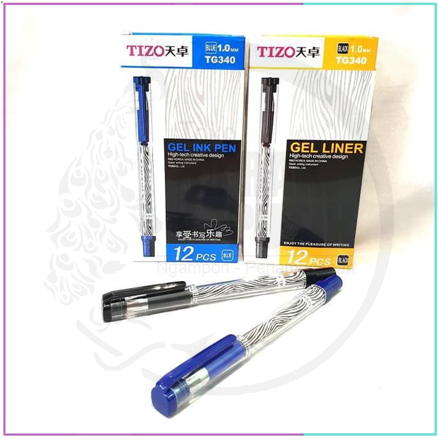 

Pulpen/Bolpoin/ Pen TIZO GEL INK PEN (1.0) TG340 (BLACK & BLUE)
