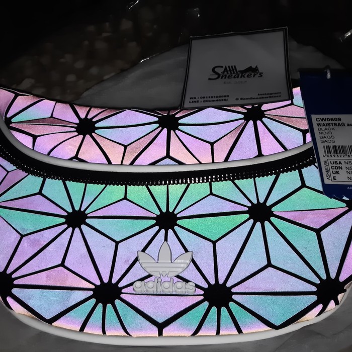 Adidas originals Waistbag XENO Reflective Black 100%ORIGINAL waist bag Limited