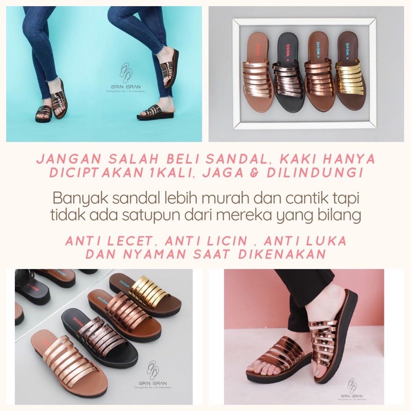 ( MANOHARA ) Sandal Wanita wedges tali nyaman ISRIN ISRAN