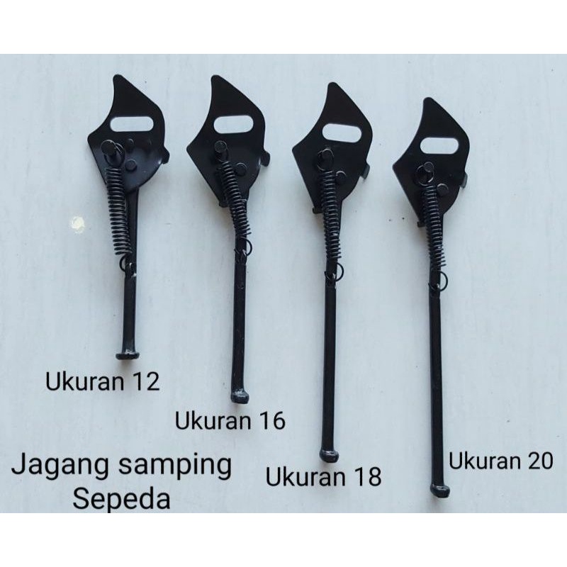 STANDAR JAGANG KICKSTAND SEPEDA UKURAN 12 16 18 20 INCH HITAM