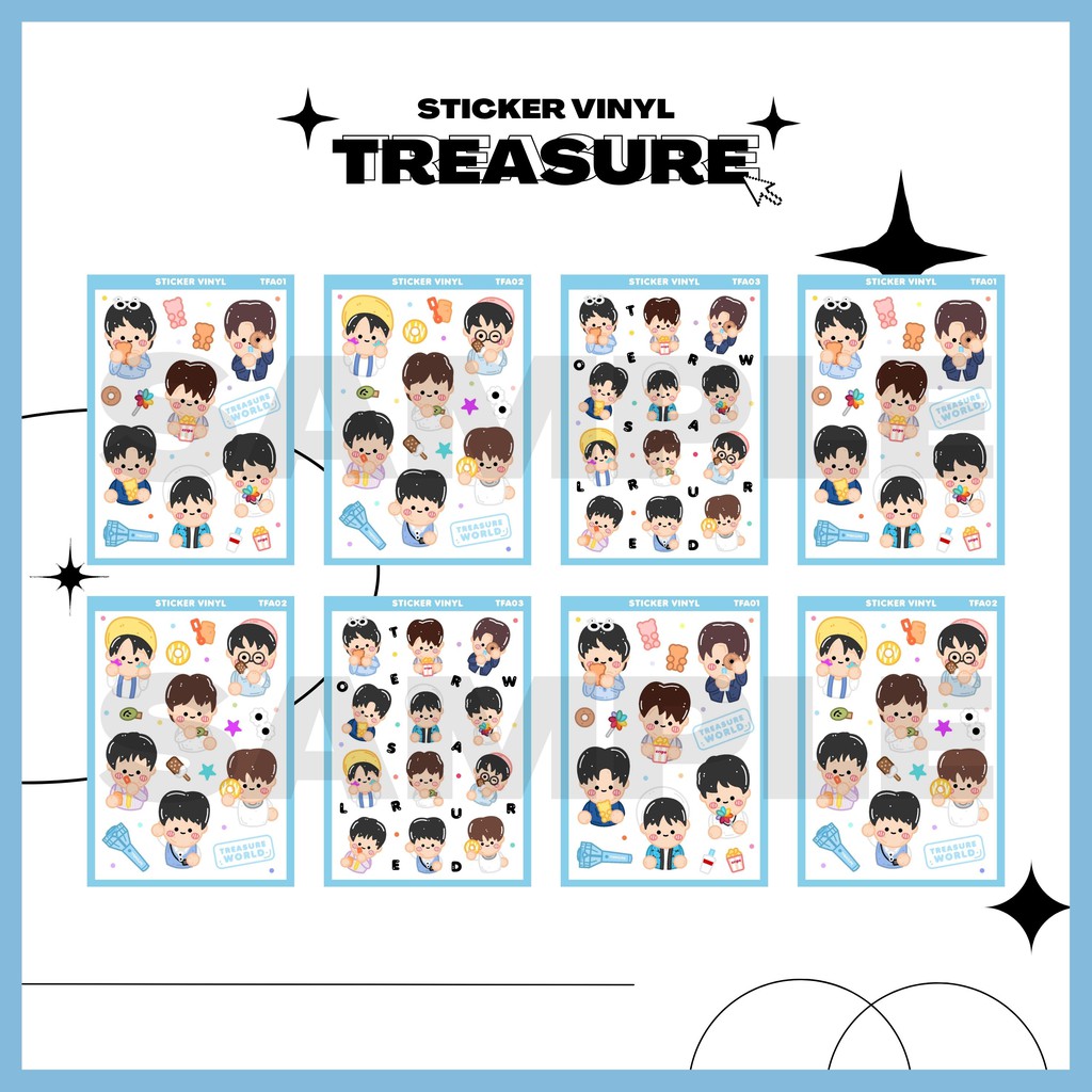 Sticker / Stiker Kpop Treasure - Treasure world