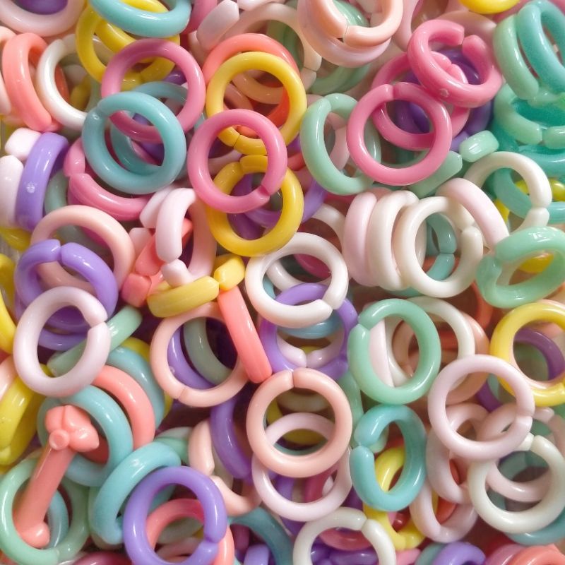 Mote rante Bulat Susu uk-17mm isi 20pcs/butir