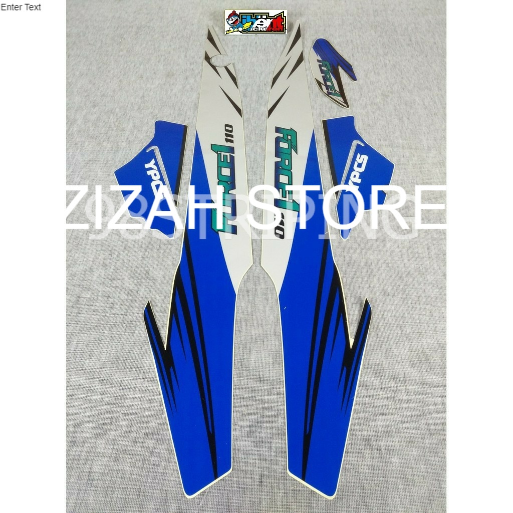 STIKER STRIPING YAMAHA FORCE 1 1992 1994 BIRU