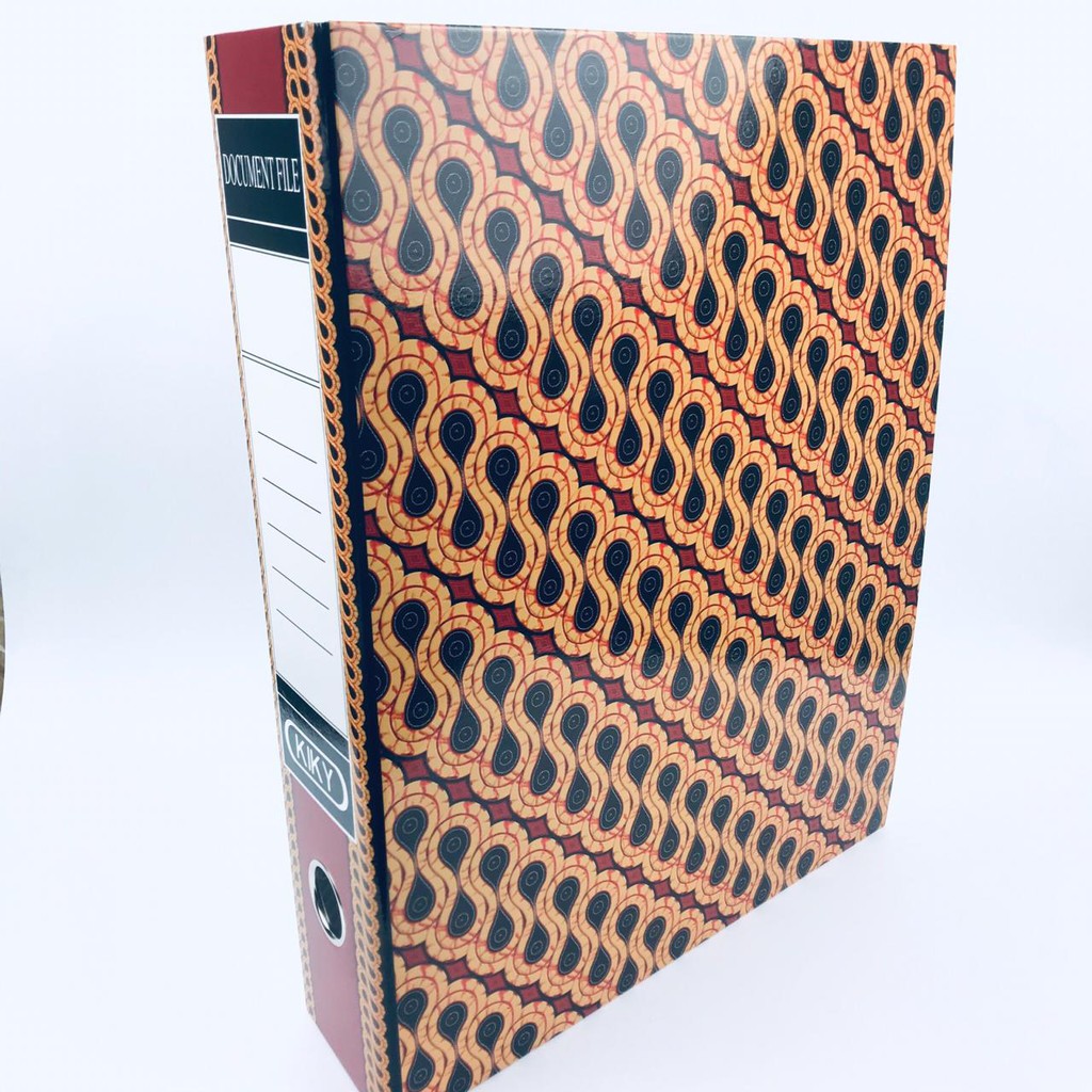 Box file / binder / Kiky / Order folio / Corak putih /Batik