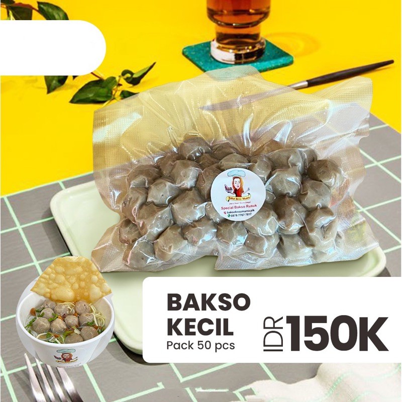 

Bakso Kecil Pack isi 50 pcs