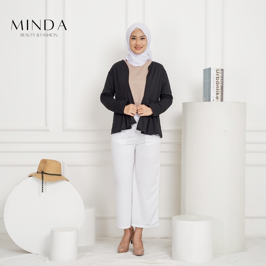 Atasan Wanita Outwear Plit Cardigan Minda Aurora All Size