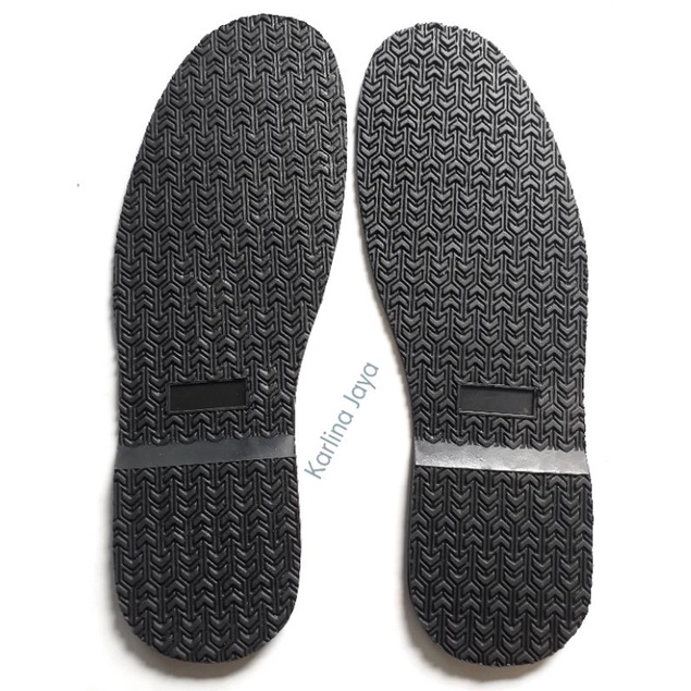 Sole karet - Alas bawah sepatu,sendal Warna hitam Bahan bagus gak licin