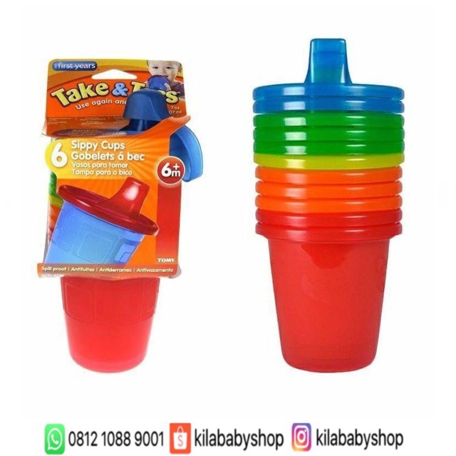 THE FIRST YEARS TAKE & TOSS SPILL PROOF 7oz/ 207ml (6 pcs)