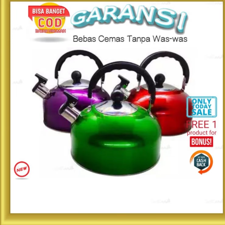 Teko Siul 5 Liter Ceret Bunyi Stainless Steel