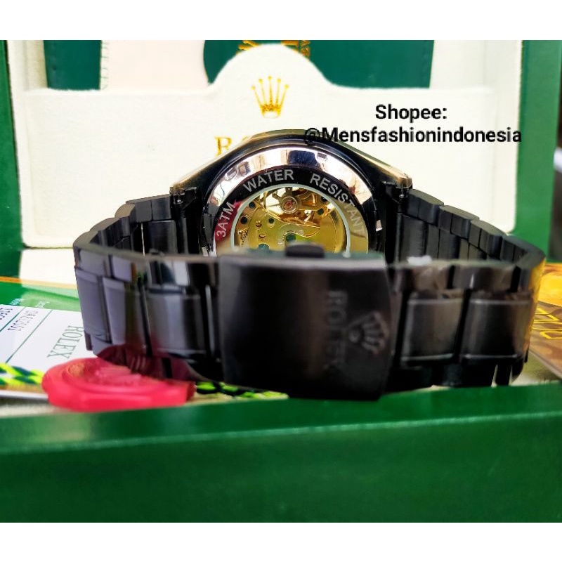 JAM TANGAN AUTOMATIC WATERRESIST/ ANTI AIR/  TAHAN AIR TRANSPARAN