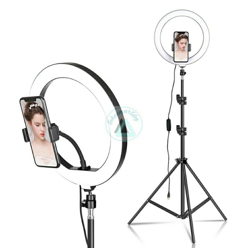 Ring Light 26 cm / 30 cm Lampu TikTok Paket Tripod