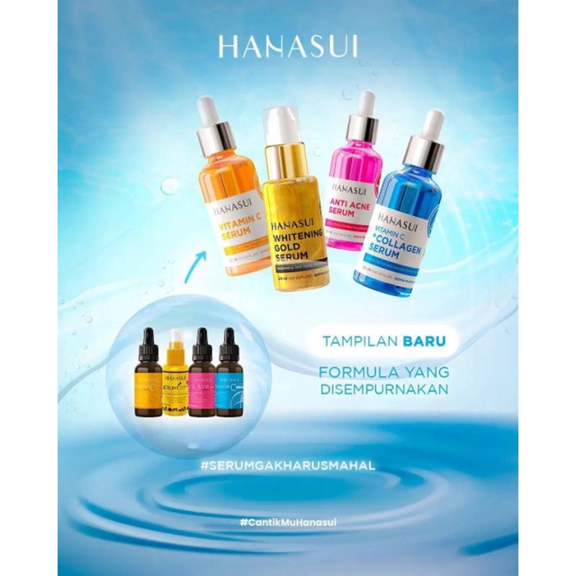 HANASUI Face Serum 20ml Gold - Vitamin C - Anti Acne - Collagen