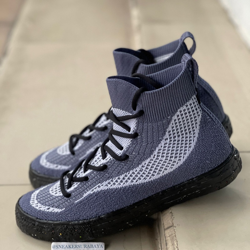 CONVERSE CTAS HI CRATER KNIT STEEL