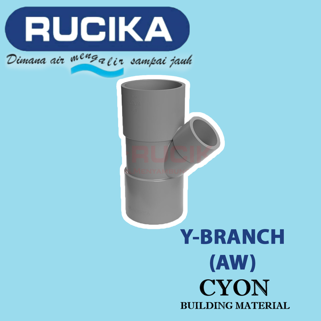 RUCIKA Y BRANCH AW 4" x 2" TEE Y
