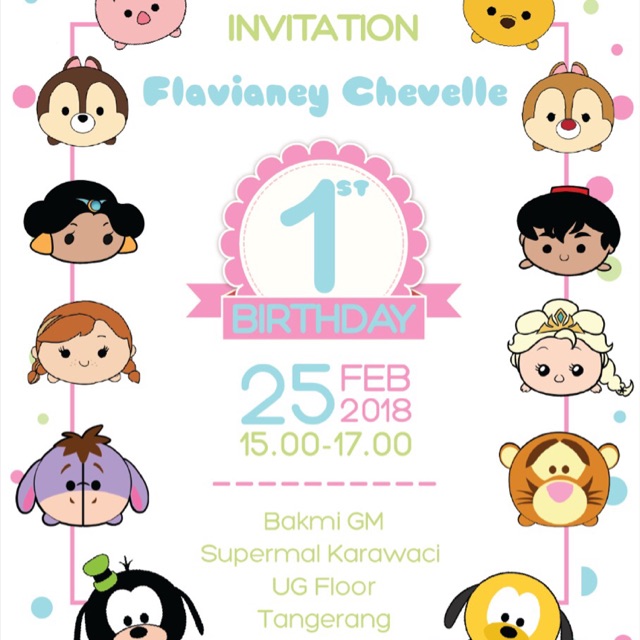 

Undagan & Thank You Card Tsum-tsum