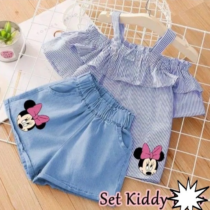 *[RXFK] Set Anak Perempuan / Set Wanita Kimmy / Set Anak Wanita Mickeys / Setelan Anak