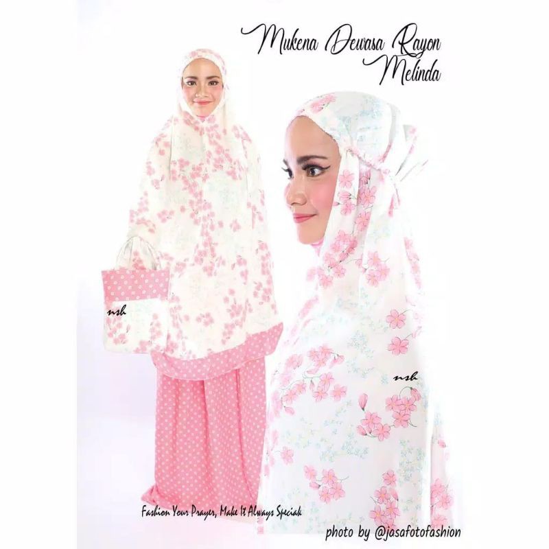 Mukena Katun Jepang Kembang Rayon