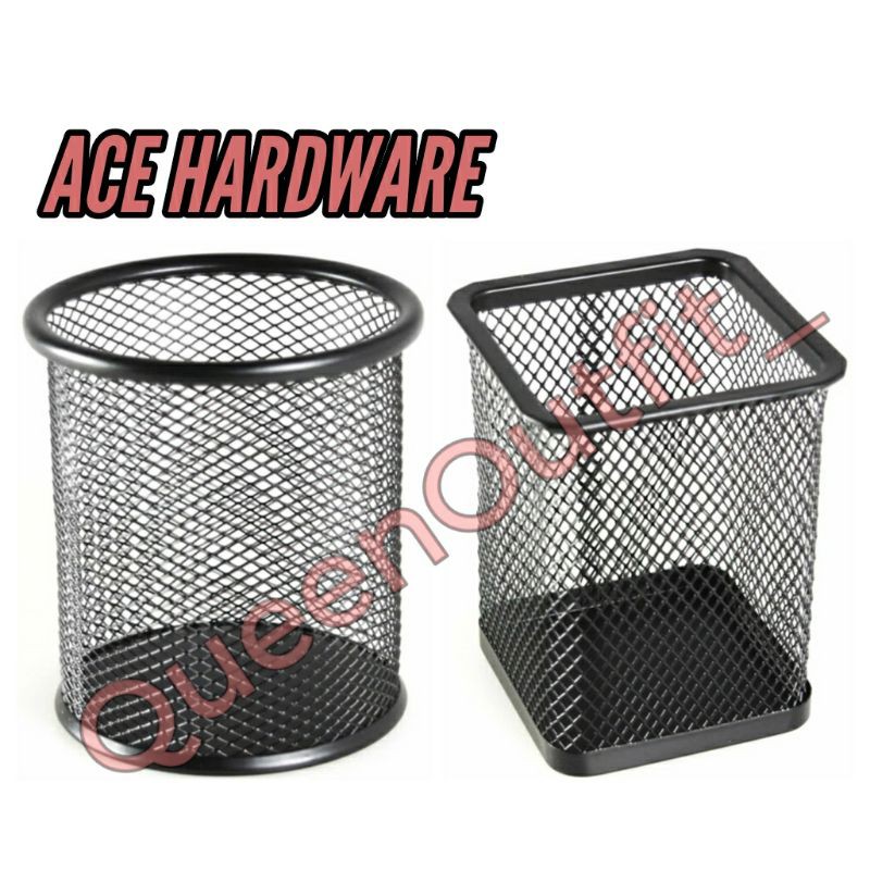 

Ace Hardware Tempat Pensil Besi Meja Bundar Bulat Kotak - Hitam ATK Kantor