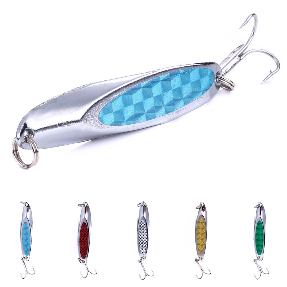 HENGJIA 5pcs metal sequins umpan memancing pancing metal jigs swimbait fishing lure ikan bass tackle