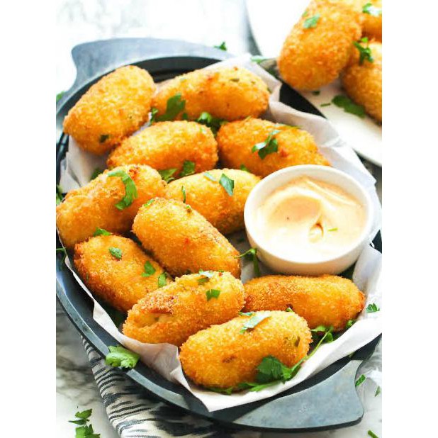 

Premium Potato Croquette Mozarella Cheese / Kroket Kentang Keju Terlaris