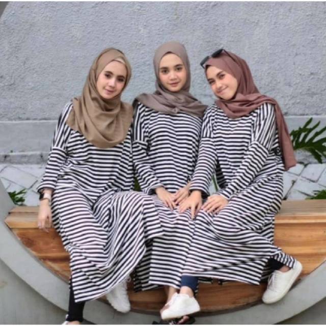 Dress Loose Dress Big Size JUMBO salur