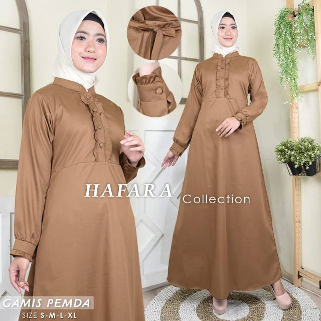 Gamis pemda  toyobo/busui(kancing hidup)rempel dada