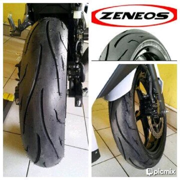 TERLARISS     PAKETAN BAN ZENEOS 90-80-17 & 120-70-17 ZN62 TUBELESS Termurah