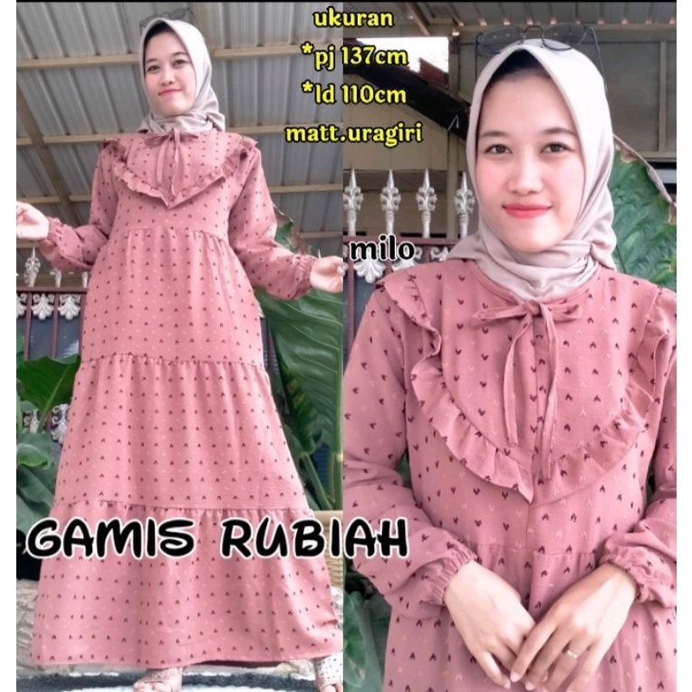 Gamis Rubiah cringkel uragiri