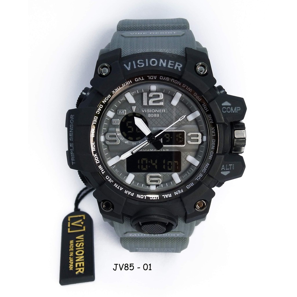 JAM TANGAN DUALTIME VISIONER TYPE : JV85 - 01