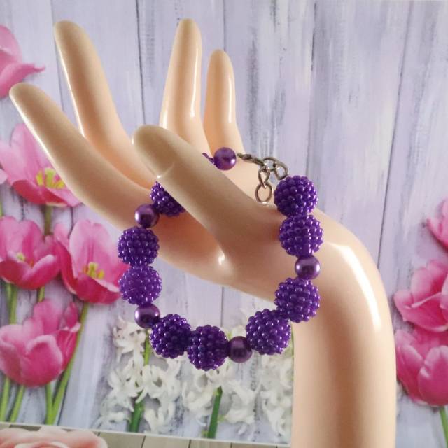 Gelang 'Manik Berry  Gelang Handmade Terbaru aksesories Wanita By Tokopelanginicer