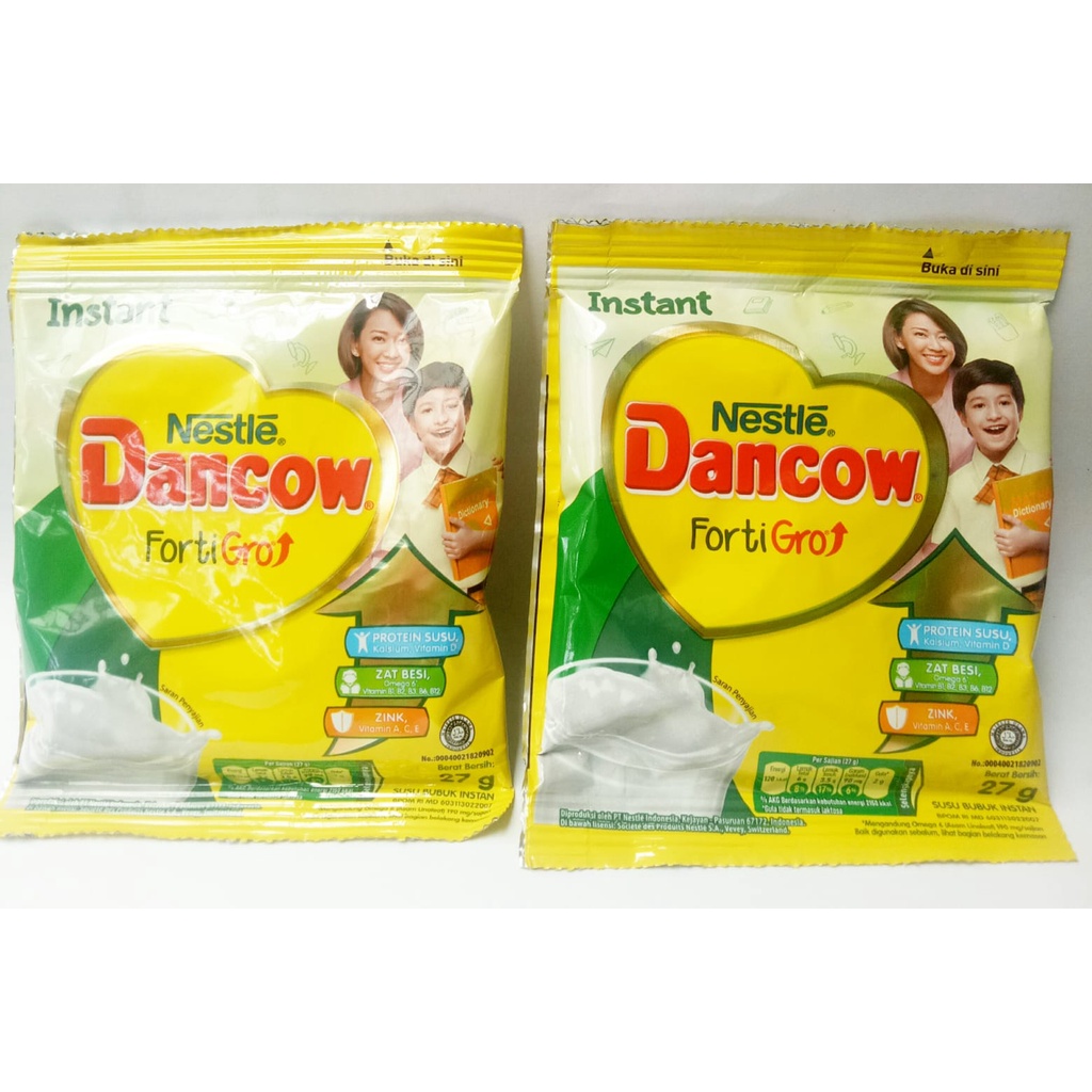 

Susu DANCOW Fortigro Sachet 27gr (Susu Bubuk FULLCREAM Instant)