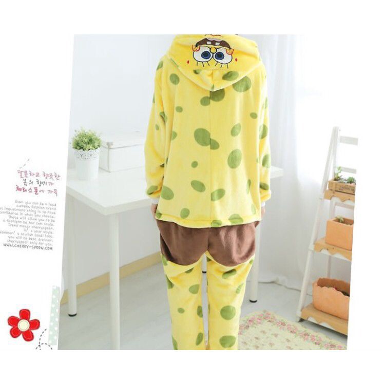 KOSTUM SPONGEBOB SQUAREPANTS PATRICK STAR ONESIE PIYAMA COSPLAY BAJU TIDUR IMPOR