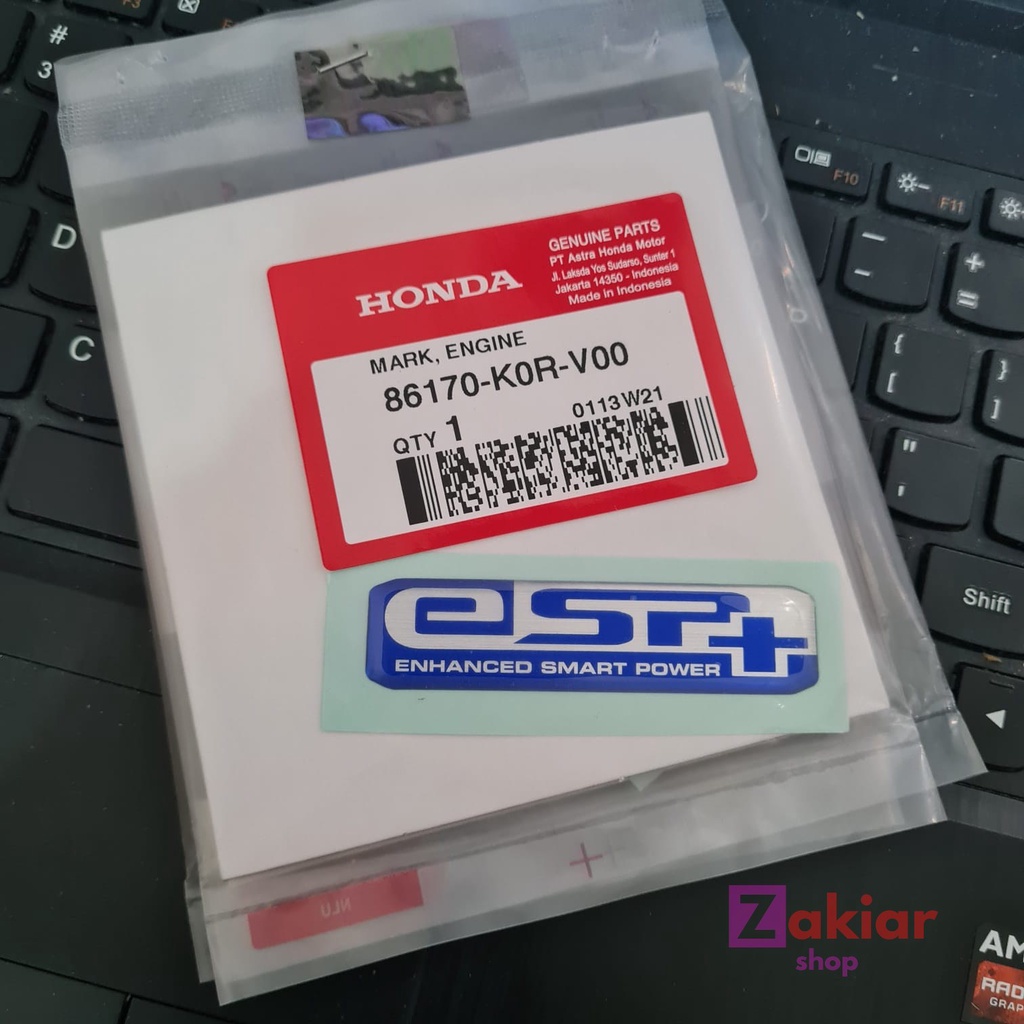 Emblem Esp Plus PCX Vario 160  Emblim eSP+ Honda PCX 160 Emblem Honda PCX Vario Original Esp Asli