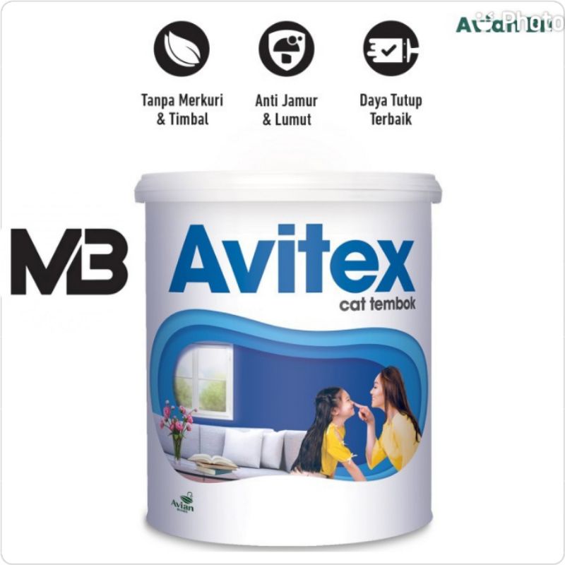 Cat Tembok Avitex 1kg Avian Brands Cat Plafon Gysum Triplek