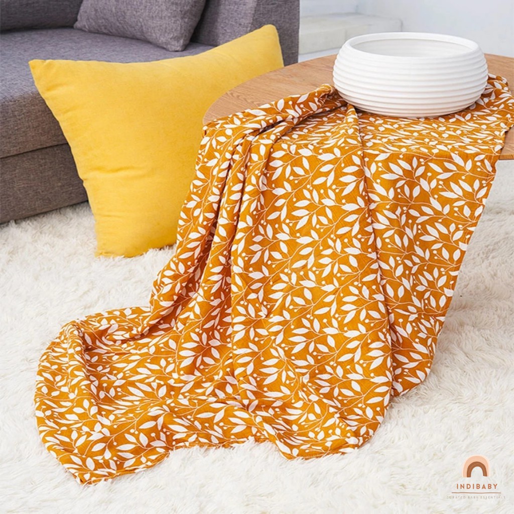 Indibaby 2 Layer Cotton Swaddle Blanket