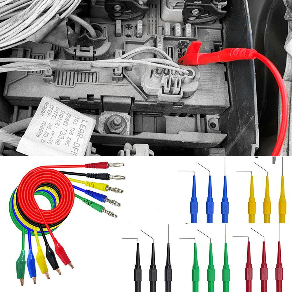 Preva Multimeter Test Lead Kit Peningkatan Plug Pisang Tahan Lama Keamanan Test Probe Set