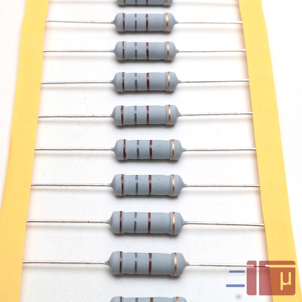 Resistor 180R 180 Ohm 2W Metal Oxide 5% Taiwan Kaki Tembaga