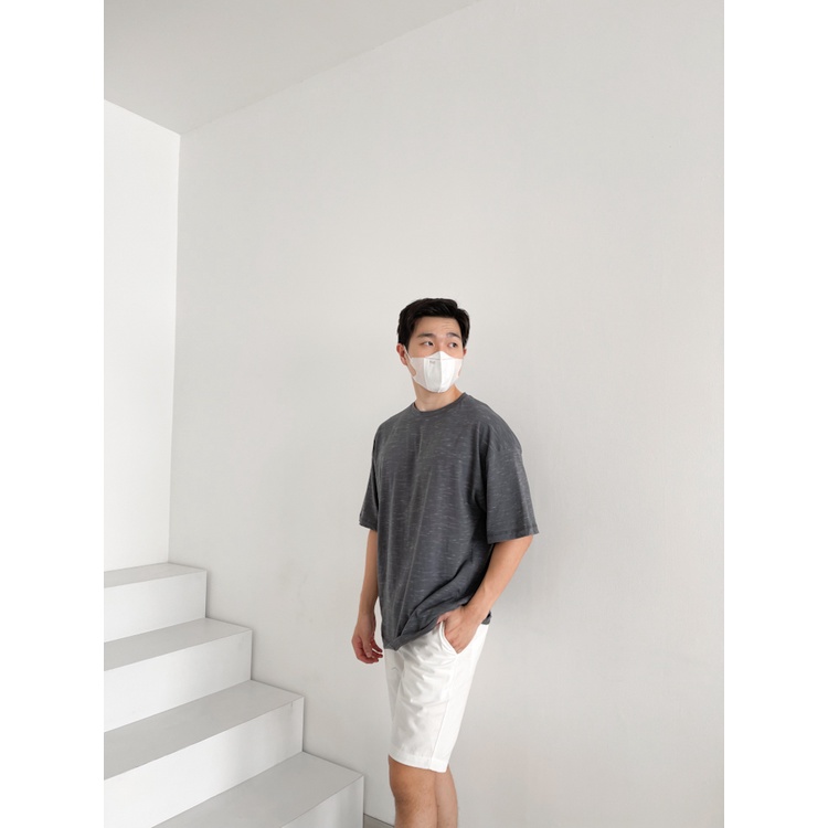 Kadaka MT-0104 Oversized T-Shirt Pria Crewneck Two Tone