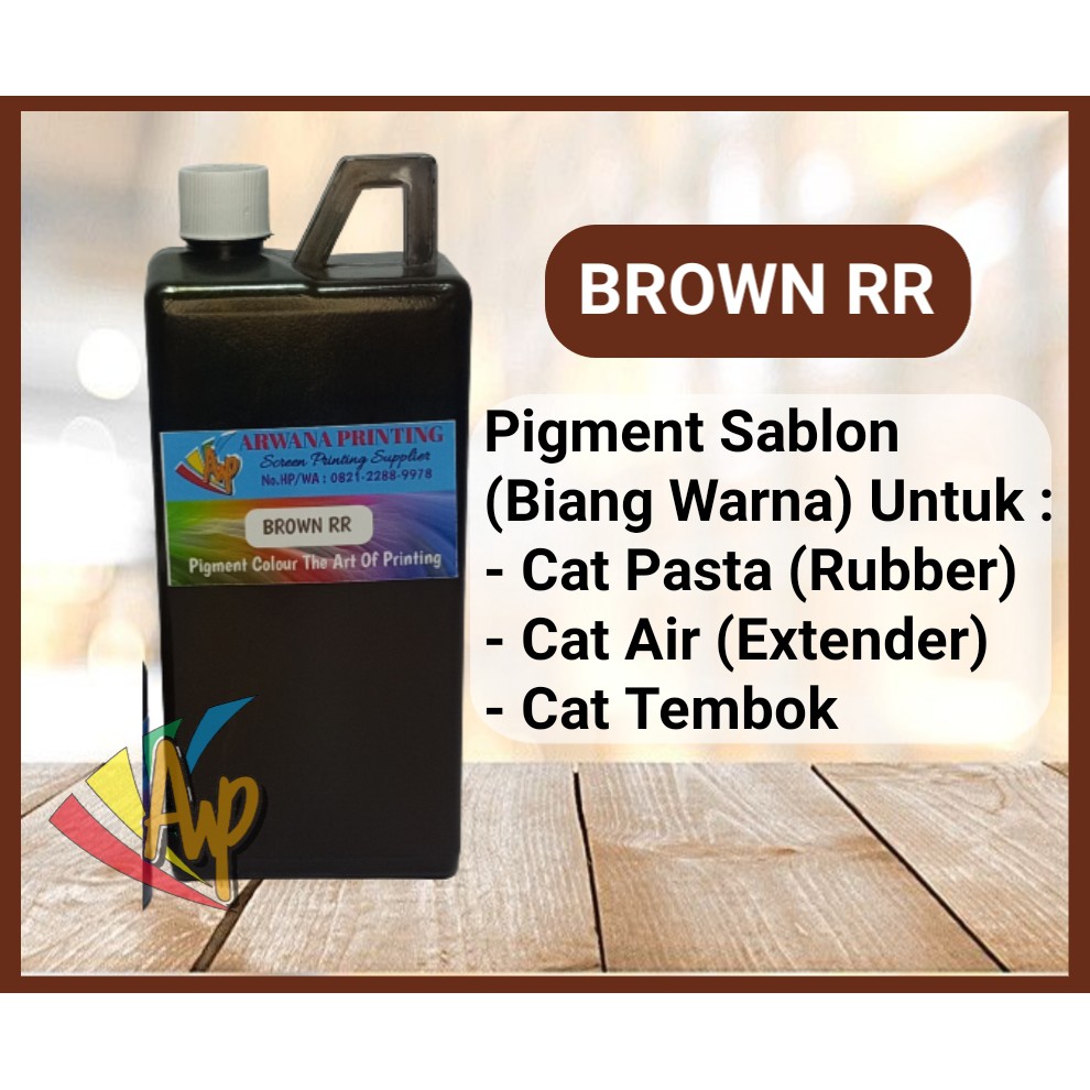 

Biang Warna Sablon Coklat Pigment Brown RR 1kg