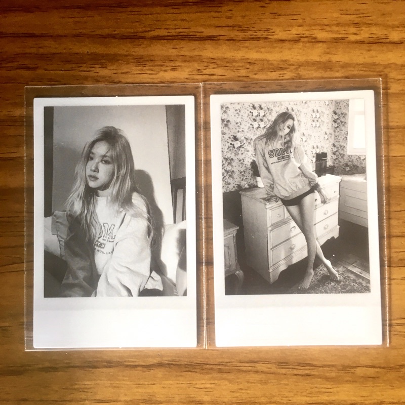 READY PC PHOTOCARD OFFICIAL BLACKPINK ROSE R POLAROID