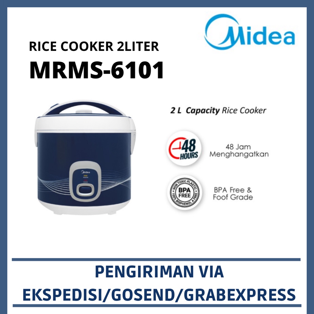 Midea Rice Cooker 2 Liter MRMS-6101 Blue